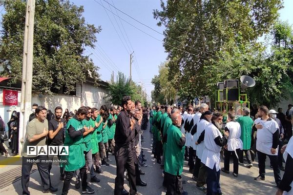 مراسم سینه‌زنی عاشورای حسینی در شهرستان رامیان