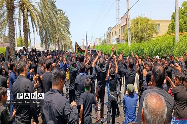 مراسم عاشورا در میدان شهدا و مسجد جامع امام حسین (ع) چابهار