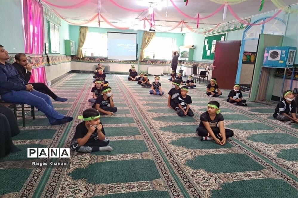 برگزاری مراسم عزاداری و هیات دانش‌آموزی مدرسه قائم شهرستان رباط‌کریم