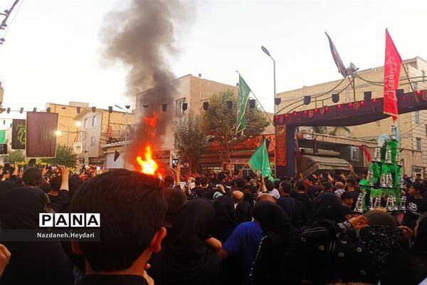 مراسم عزاداری عاشورای حسینی در شهرستان بهارستان
