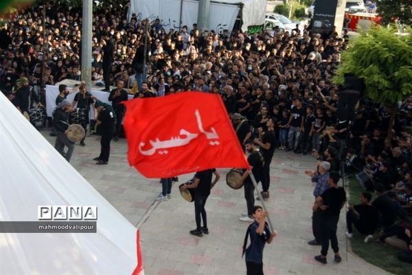 برگزاری مراسم عزاداری خیمه سوزان عصر عاشورا در شهر الوند