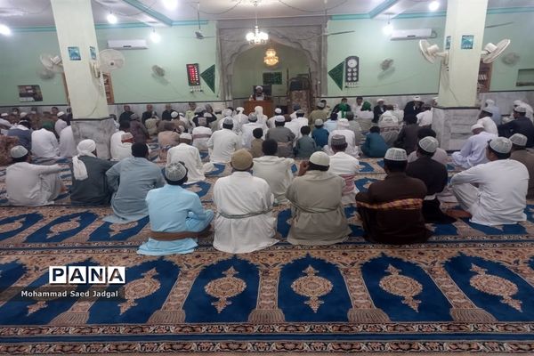 سوگواری اهل سنت چابهار در عزای سید الشهدا(ع)