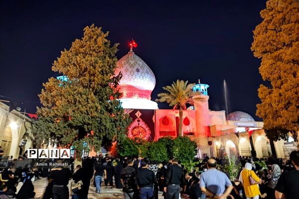 مراسم عزاداری شام غریبان حسینی در حرم مطهر حضرت علی ابن حمزه (ع) در شیراز