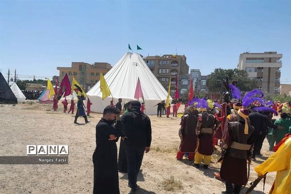 آئین تعزیه‌خوانی و آتش‌زدن خیمه‌ها در قم