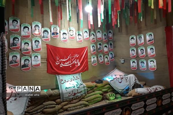 برپایی نمایشگاه مدافع مظلومان حاج قاسم سلیمانی در مسجد امام حسن مجتبی (ع)بهبهان
