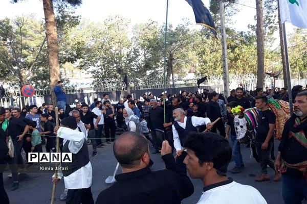 حرکت دسته عزاداری بنی اسد در شهرستان کاشمر