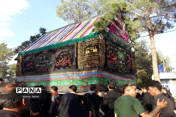 حرکت دسته عزاداری بنی اسد در شهرستان کاشمر