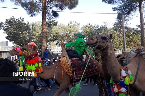 حرکت دسته عزاداری بنی اسد در شهرستان کاشمر