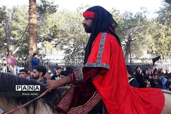حرکت دسته عزاداری بنی اسد در شهرستان کاشمر