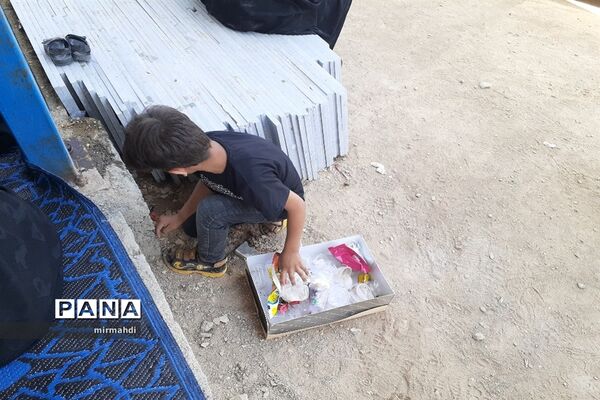 فعالیت دانش‌آموزان پیشتاز گلپایگانی به عنوان پاکبان