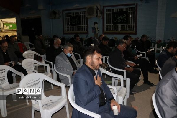 مراسم عزاداری فرهنگیان مدارس شاهد ناحیه۶ مشهد مقدس