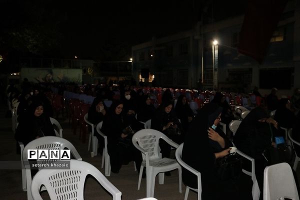 مراسم عزاداری فرهنگیان مدارس شاهد ناحیه۶ مشهد مقدس