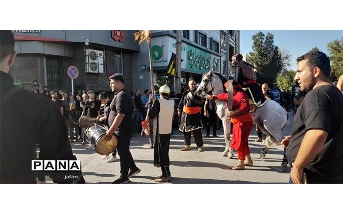 ‌حرکت کاروان نمادین اسرای کربلا از کوفه به شام در فلاورجان/ فیلم