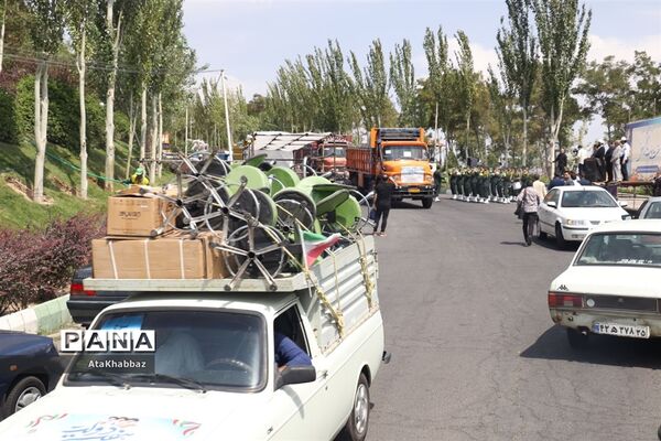 بزرگترین کاروان اعزام تجهیزات به مدارس سراسر آذربایجان شرقی