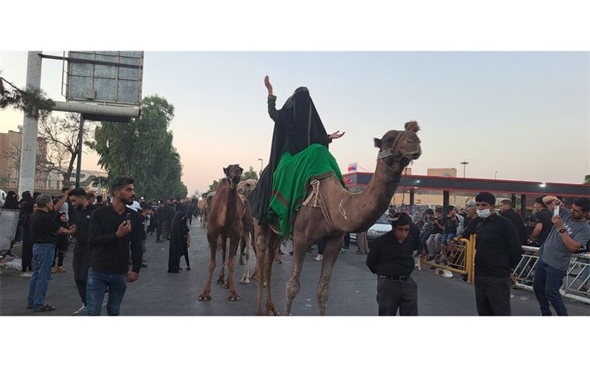 حرکت کاروان نمادین اسرای کربلا در قم