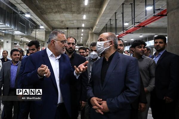 آیین بهره‌برداری از بزرگترین پایانه زیرزمینی قطارهای شهری در کشور