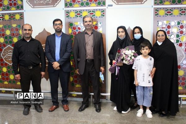 استقبال از دانش‌آموزان برتر قرآنی چهلمین دوره مسابقات قرآن، عترت و نماز کشور در فرودگاه بین‌المللی بوشهر