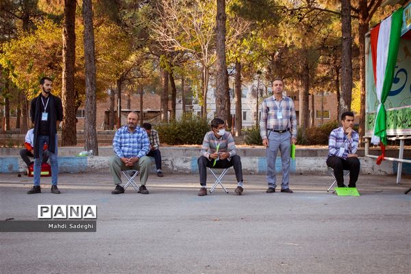 صبحگاه دومین روز اردوی قطبی اعضای سازمان دانش‌آموزی