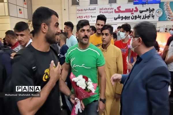 آیین استقبال و تجلیل از قهرمانان مسابقات جهانی موی تای در اهواز