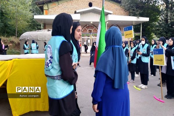 برنامه صبحگاه ‌اردوی‌ قطبی اعضای سازمان دانش‌آموزی در گلستان