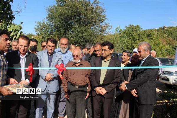 افتتاح پروژه آبرسانی روستای تیرتاش