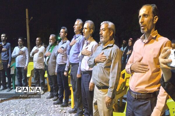 محفل شهدایی با حضور مسئولان در اردوگاه شیرآباد گلستان