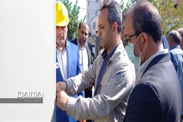 آیین افتتاح پروژه رفع ضعف ولتاژ نسیم ۱۵ شهرستان محمودآباد