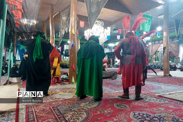 حرکت نمادین ورود اسرای مظلوم کربلا به شهر شام