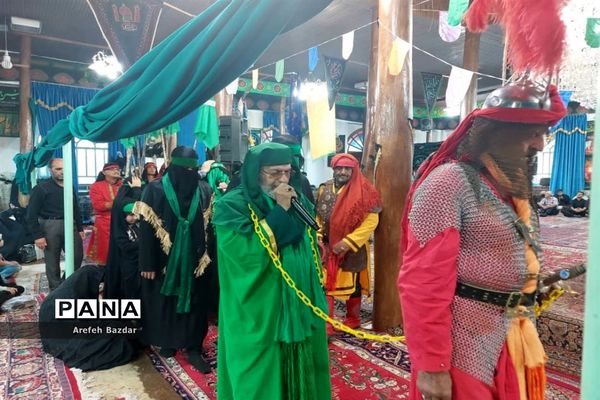 حرکت نمادین ورود اسرای مظلوم کربلا به شهر شام