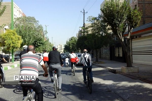 همایش بزرگ دوچرخه‌سواری در شهرستان قرچک