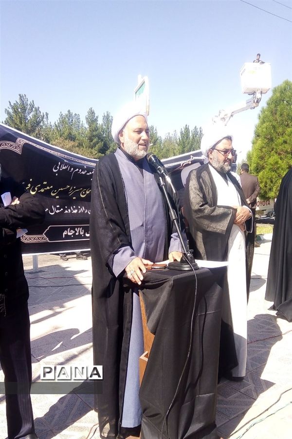 مراسم تشییع پیکر امام جمعه تربت جام حجه الاسلام والمسلمین میرزا حسین معتمدی فر