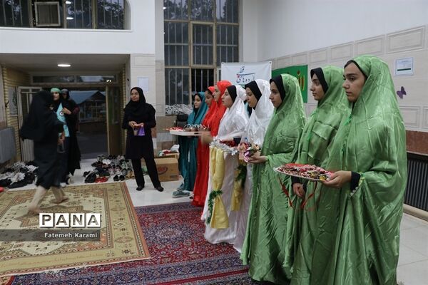 برنامه فرهنگی سوگواری حضرت رقیه (س) اعضای دختر سازمان دانش‌آموزی قطب 5 آذربایجان غربی