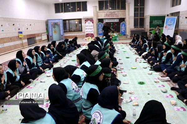 برنامه فرهنگی سوگواری حضرت رقیه (س) اعضای دختر سازمان دانش‌آموزی قطب 5 آذربایجان غربی