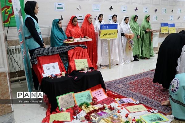 برنامه فرهنگی سوگواری حضرت رقیه (س) اعضای دختر سازمان دانش‌آموزی قطب 5 آذربایجان غربی