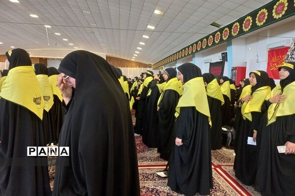 مراسم بدرقه کاروان دانش‌آموزی پیاده‌روی اربعین حسینی