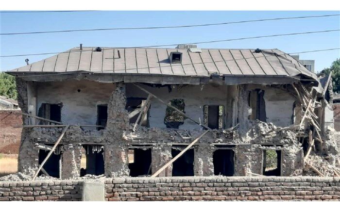 ‌تخریب نمای آجری عمارت پشت شهرداری مراغه