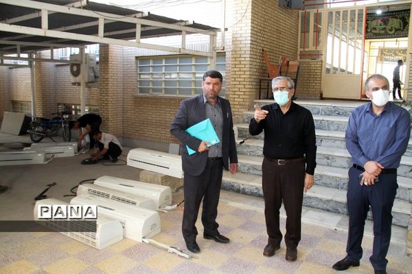 بازدید نمایندگان اداره‌کل آموزش و پرورش خوزستان از پروژه مهر مدارس شهرستان بهبهان