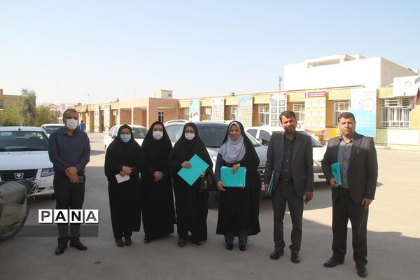 بازدید نمایندگان اداره‌کل آموزش و پرورش خوزستان از پروژه مهر مدارس شهرستان بهبهان