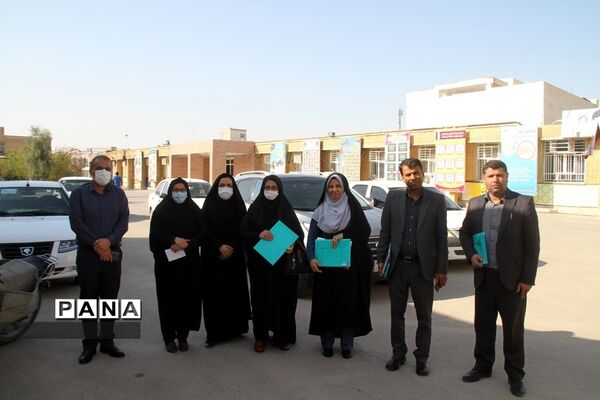 بازدید نمایندگان اداره‌کل آموزش و پرورش خوزستان از پروژه مهر مدارس شهرستان بهبهان