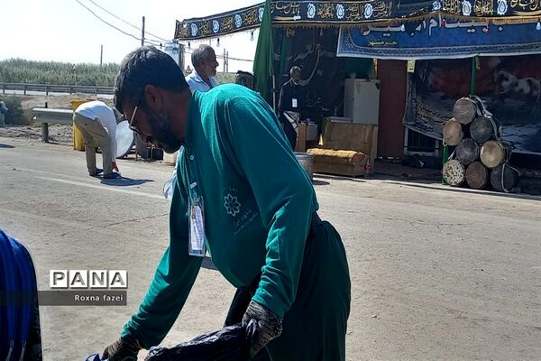 خدمت‌رسانی مواکب خدام اربعین حسینی در مرز شلمچه