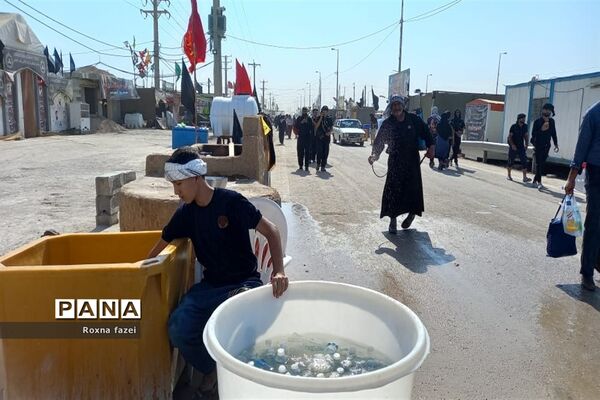 خدمت‌رسانی مواکب خدام اربعین حسینی در مرز شلمچه