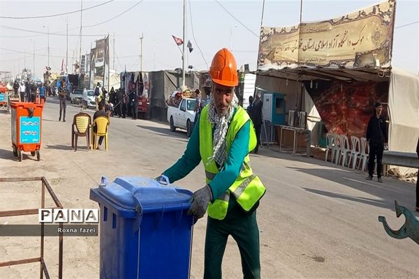 خدمت‌رسانی مواکب خدام اربعین حسینی در مرز شلمچه