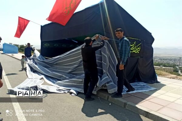برپایی موکب سازمان دانش‌آموزی در شهرکرد