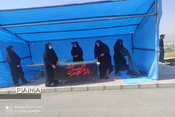 برپایی موکب سازمان دانش‌آموزی در شهرکرد
