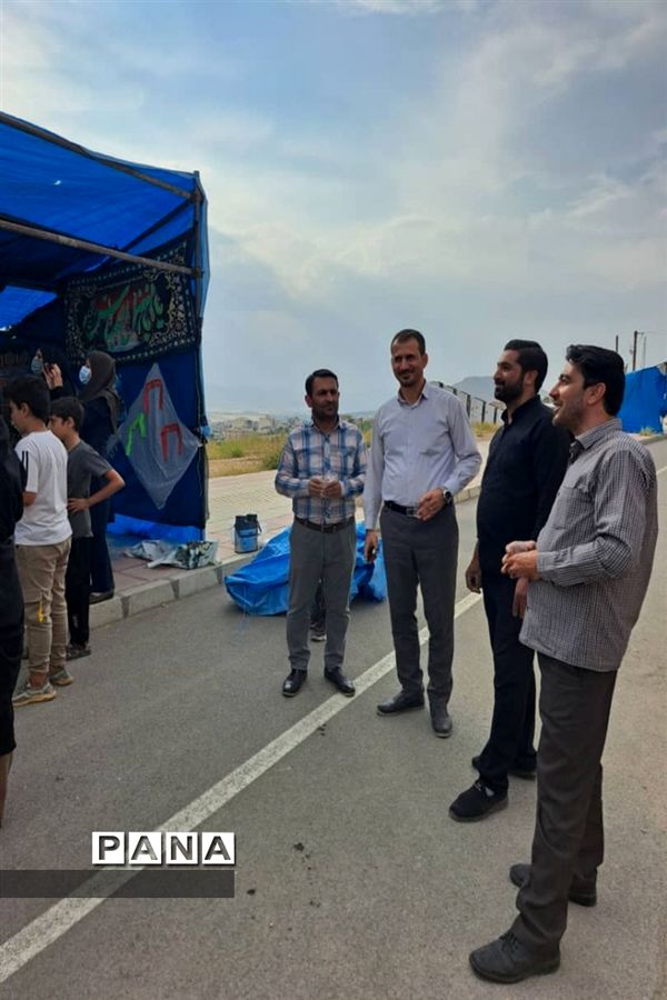 برپایی موکب سازمان دانش‌آموزی در شهرکرد