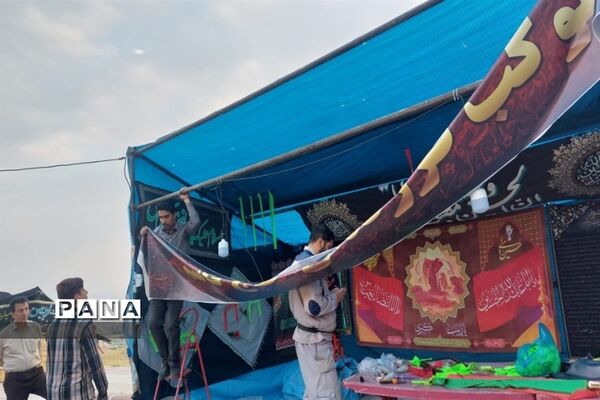 برپایی موکب سازمان دانش‌آموزی در شهرکرد