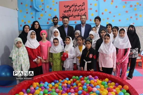 افتتاح کلاس درس تربیت‌بدنی دبستان تورانی ناحیه دو ساری