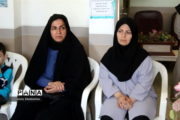 مانور بازگشایی مدارس در دبیرستان توحید