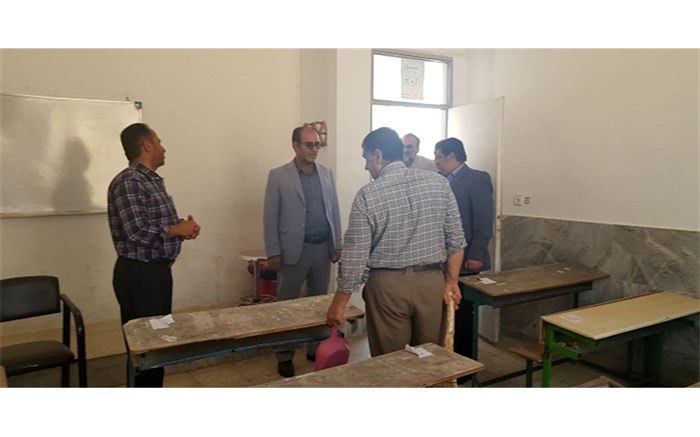 بازدید مدیر آموزش و پرورش شهرستان جاجرم از آماده سازی مدارس جهت بازگشایی سال تحصیلی جدید