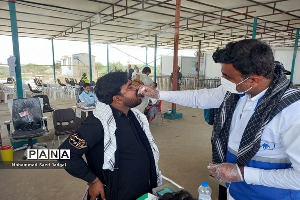 پذیرایی از زائران پاکستانی اربعین در مرز بین‌المللی ریمدان